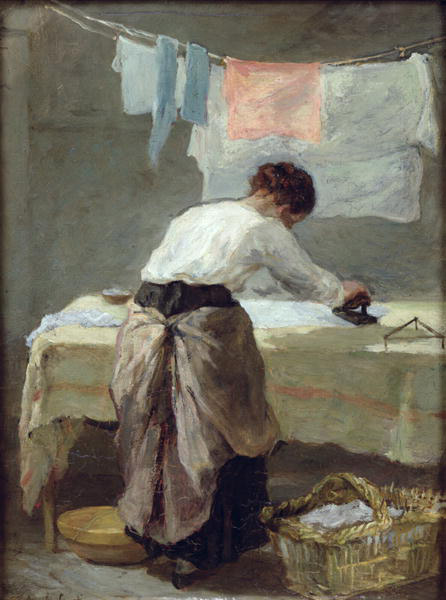 <em>Woman Ironing</em> Armand Désiré Gautier